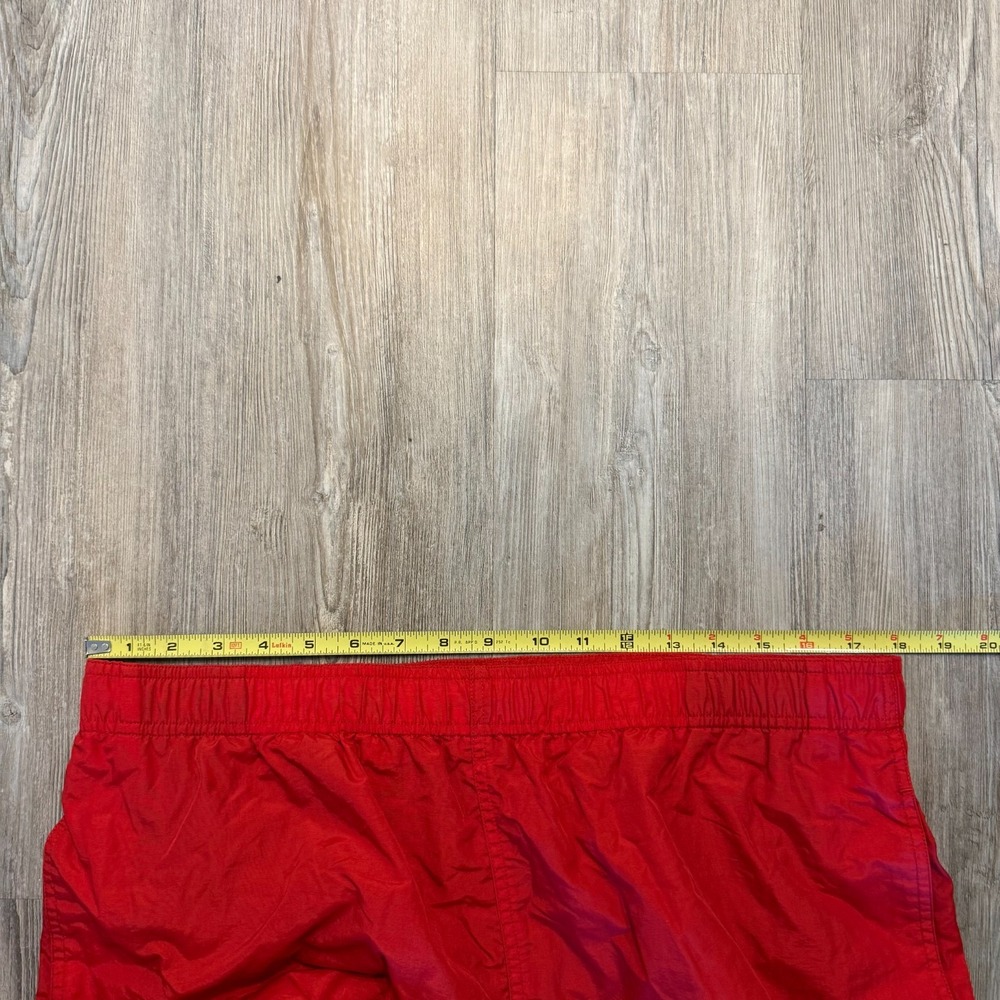 Vintage Polo Sport Ralph Lauren Mens Large Nylon Lined Swim Trunks Red - Picture 7 of 9